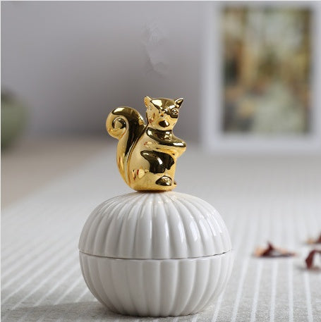 Animal Figurine Jewelry Box - Decorative Storage for Home Decor