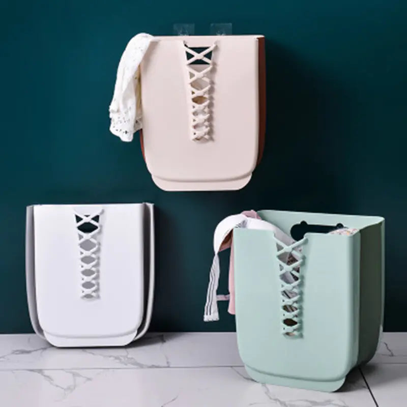 New Bathroom Collapsible Laundry Basket - Portable Organizer
