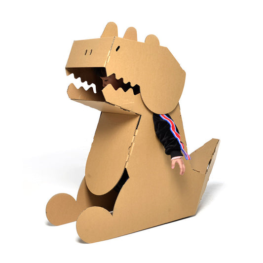 DIY Cardboard Dinosaur Model Kit for Kids