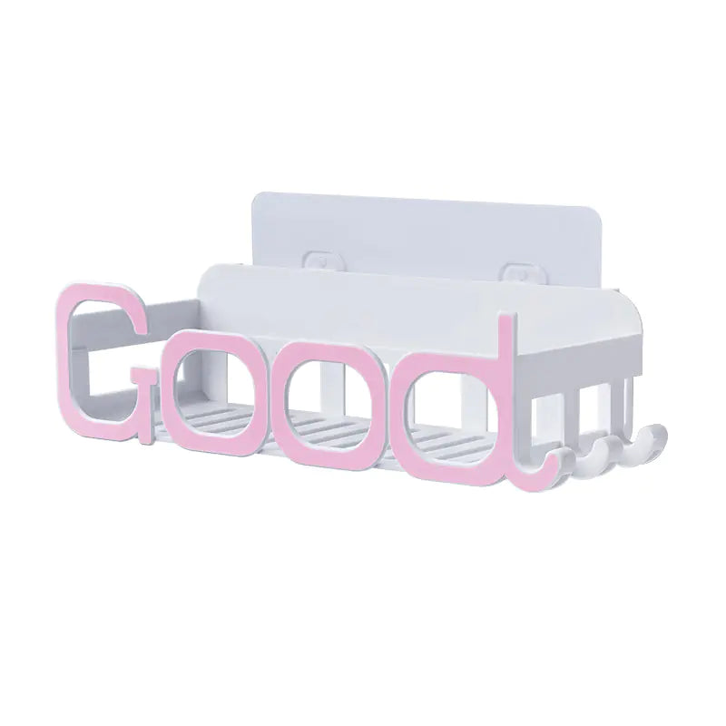 Bathroom Storage Rack with Plastic Bins