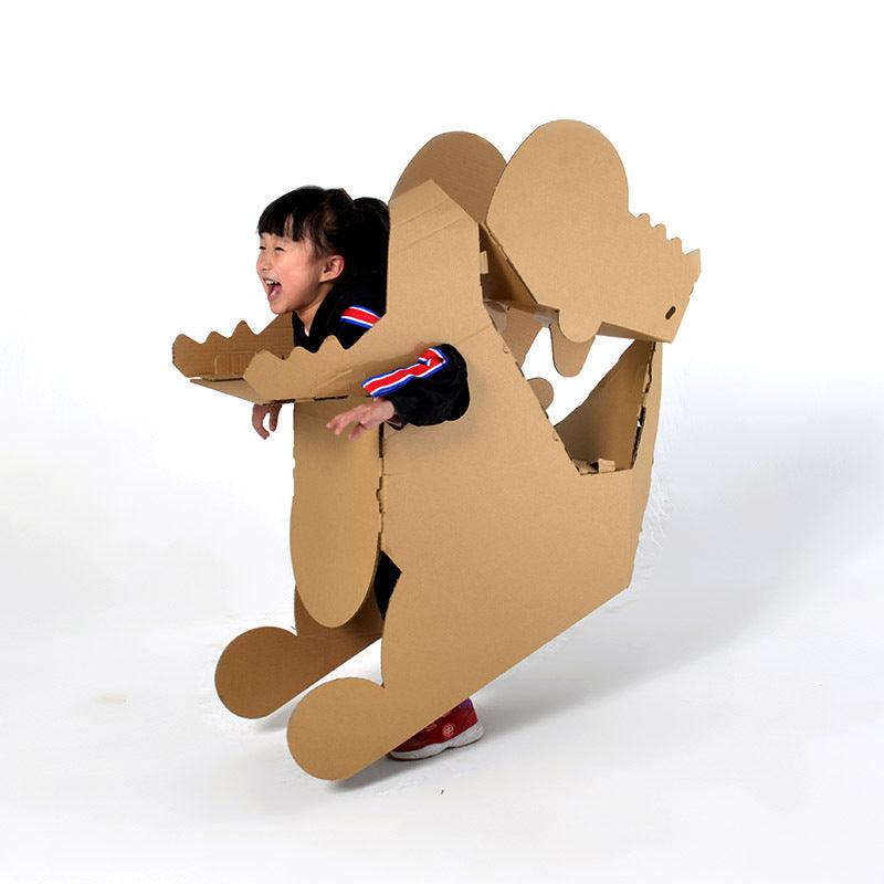 DIY Cardboard Dinosaur Model Kit for Kids