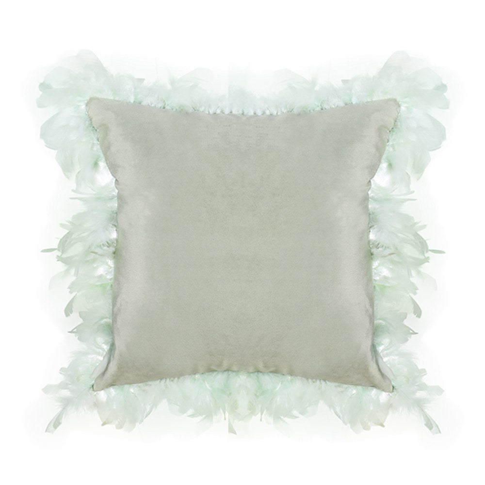 Velvet Feather Pillowcase for Home Use