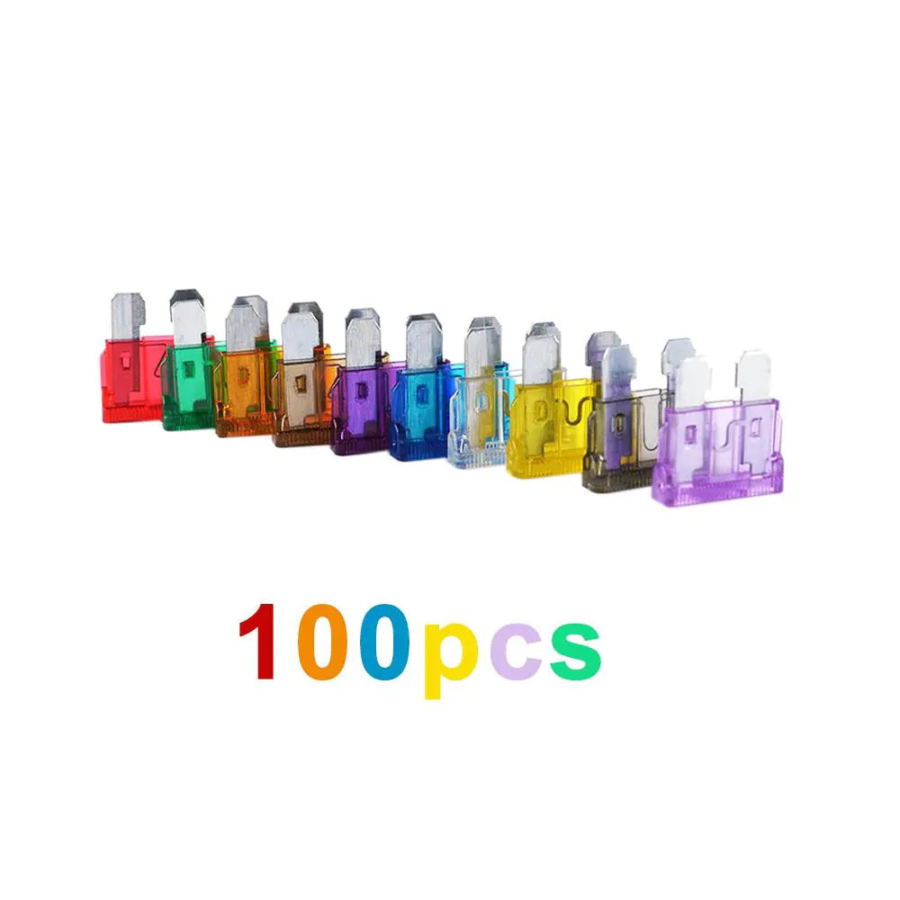 Car Fuse Kit 100-Piece - Automotive Medium Fuse Set for Vehicles