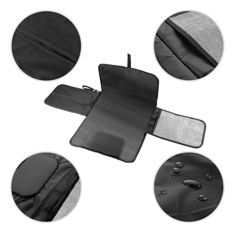 Portable Diaper Changing Mat - Foldable Waterproof Travel Baby Mat