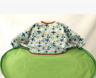 Baby Highchair Splat Mat - Waterproof Floor Protector with Bib