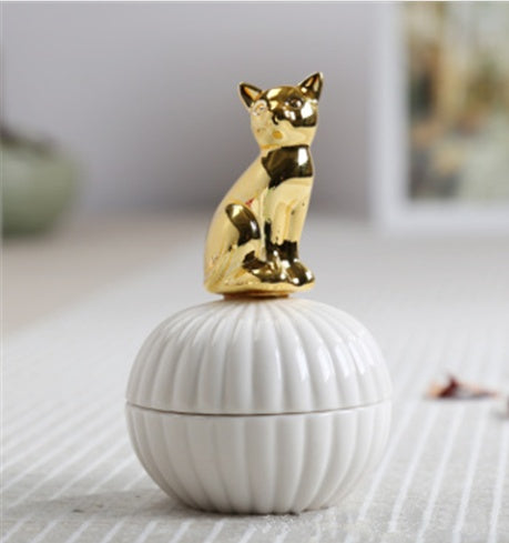 Animal Figurine Jewelry Box - Decorative Storage for Home Decor