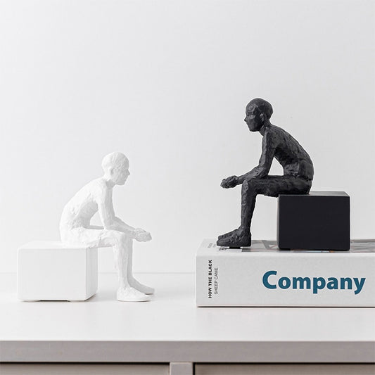 Nordic-style Seated Bookends For Home Decor