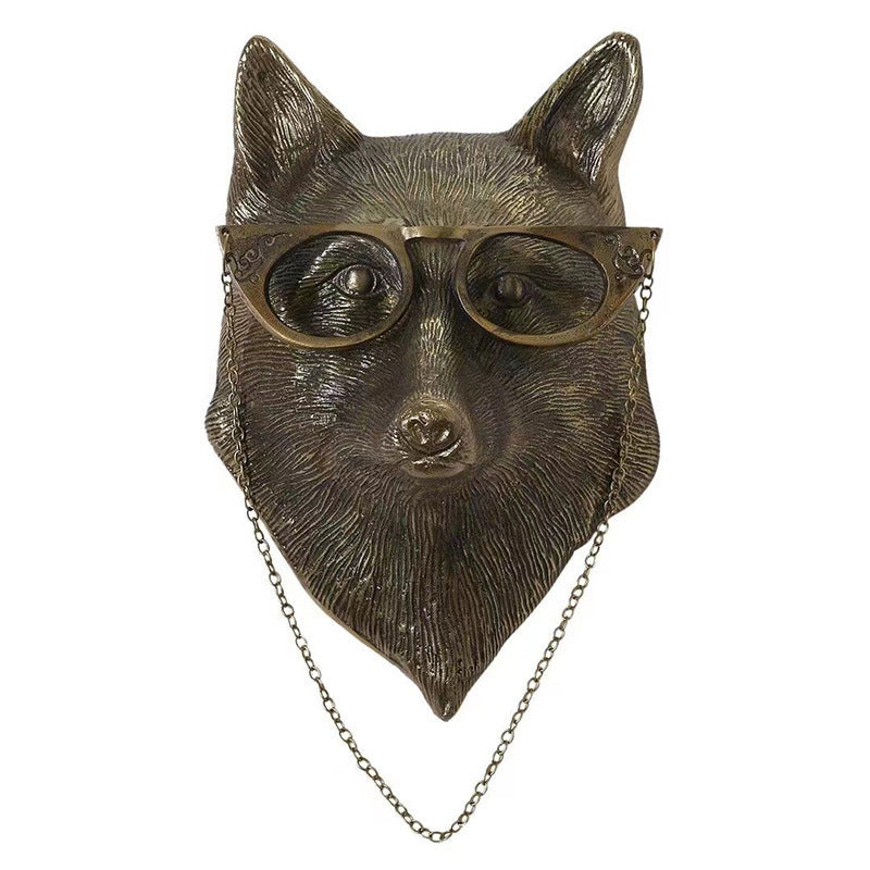 Antique Bronze Animal Pendant - Resin Home Decor Ornament