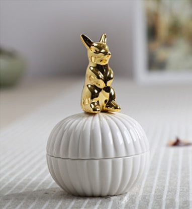 Animal Figurine Jewelry Box - Decorative Storage for Home Decor