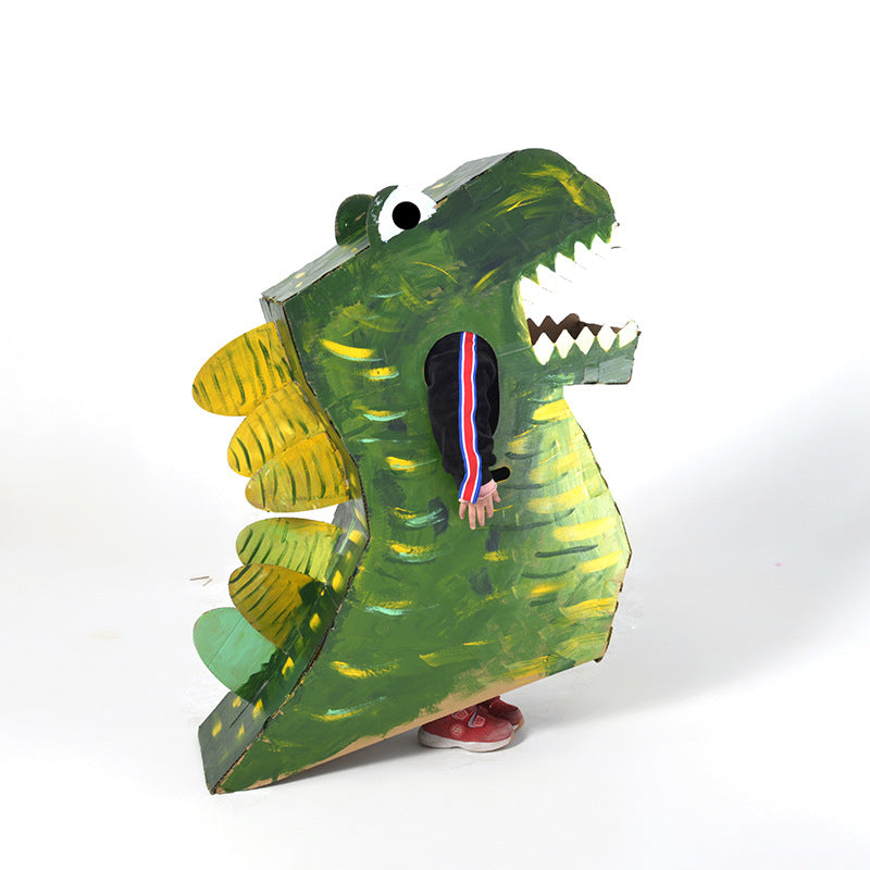 DIY Cardboard Dinosaur Model Kit for Kids