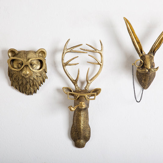 Antique Bronze Animal Pendant - Resin Home Decor Ornament