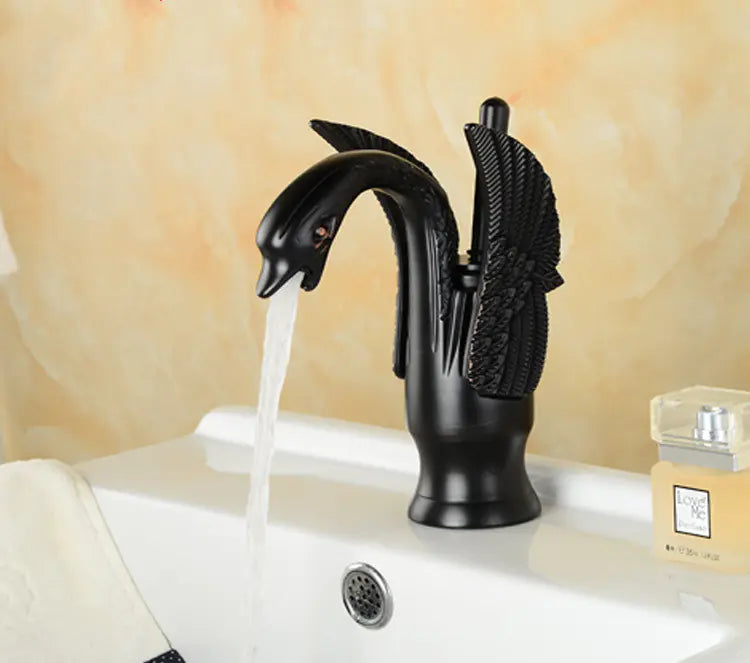 Antique Copper Bathroom Faucet - Vintage Brass Washbasin Tap
