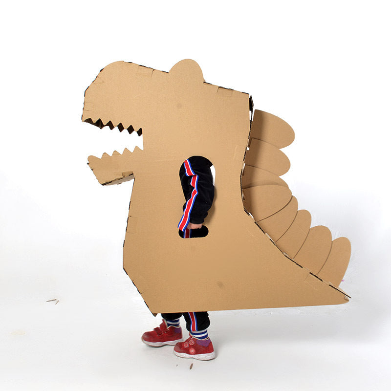 DIY Cardboard Dinosaur Model Kit for Kids