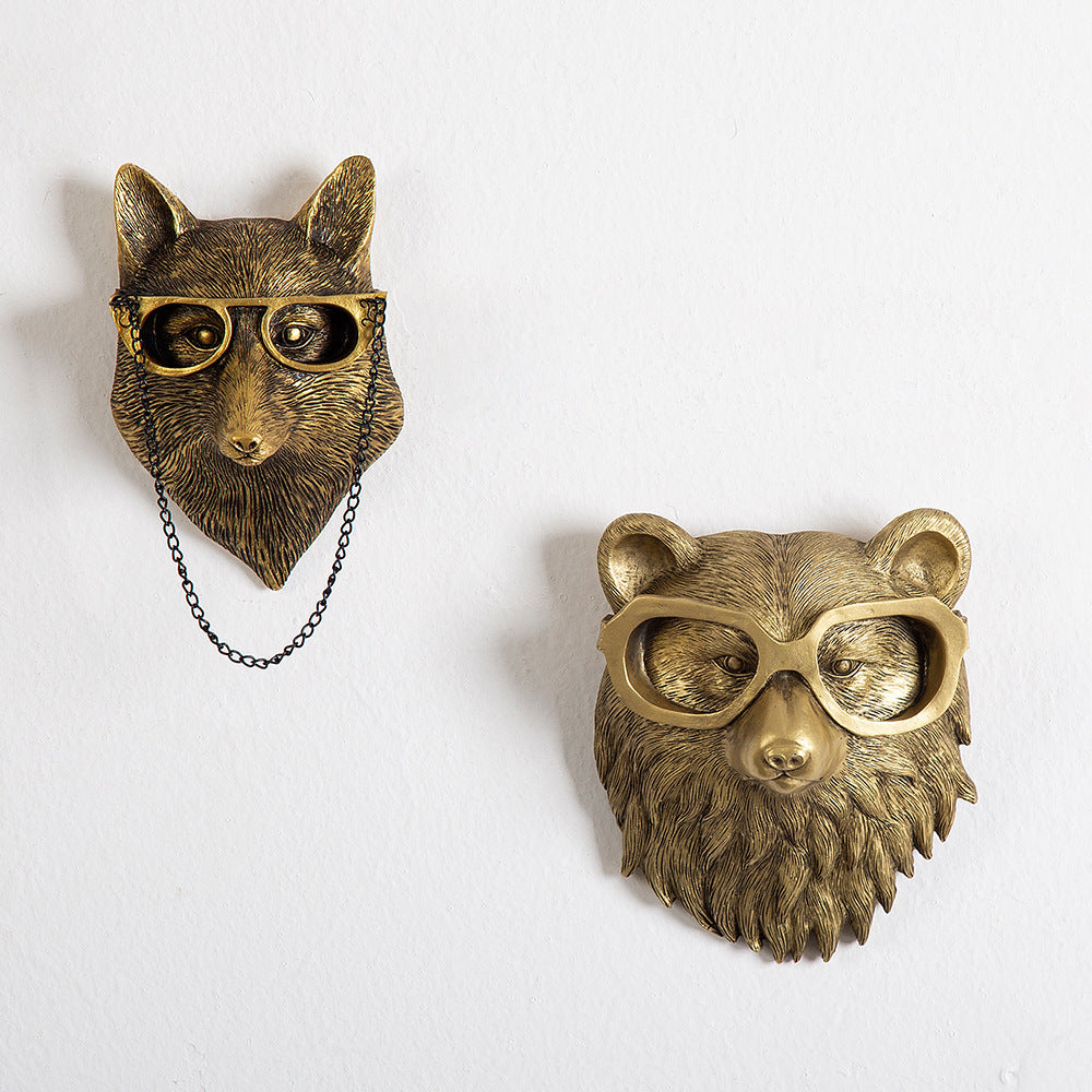 Antique Bronze Animal Pendant - Resin Home Decor Ornament