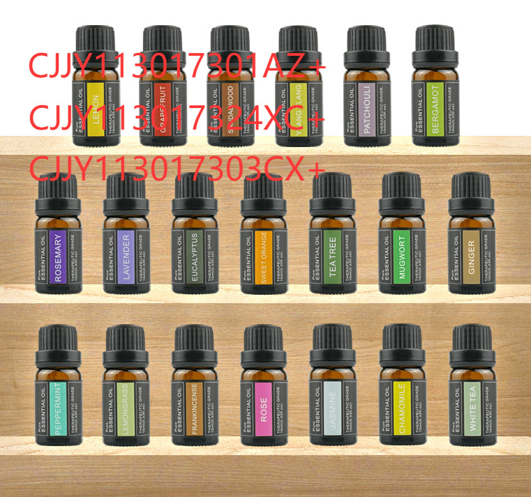 Essential Oil Set 10ml - Aromatherapy Ginger Rose Sandalwood
