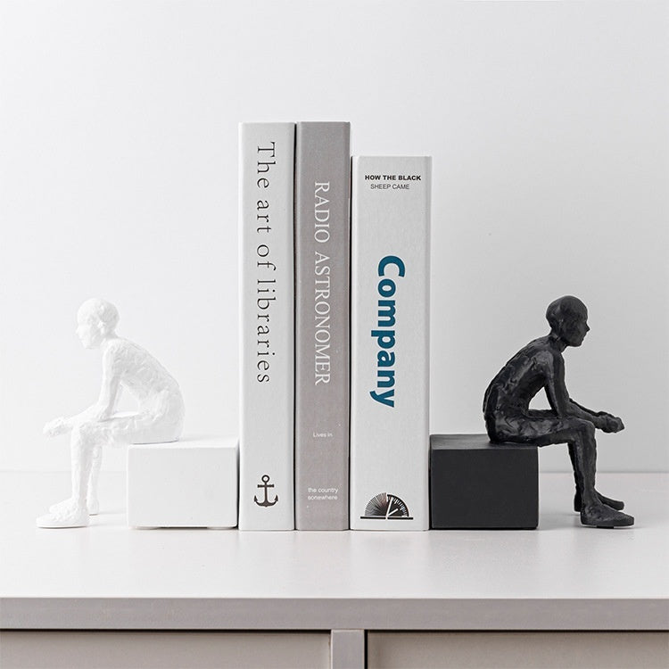 Nordic-style Seated Bookends For Home Decor