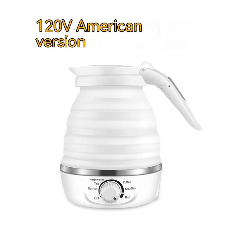 Travel Folding Electric Kettle 110V/220V - Portable Collapsible Water Boiler