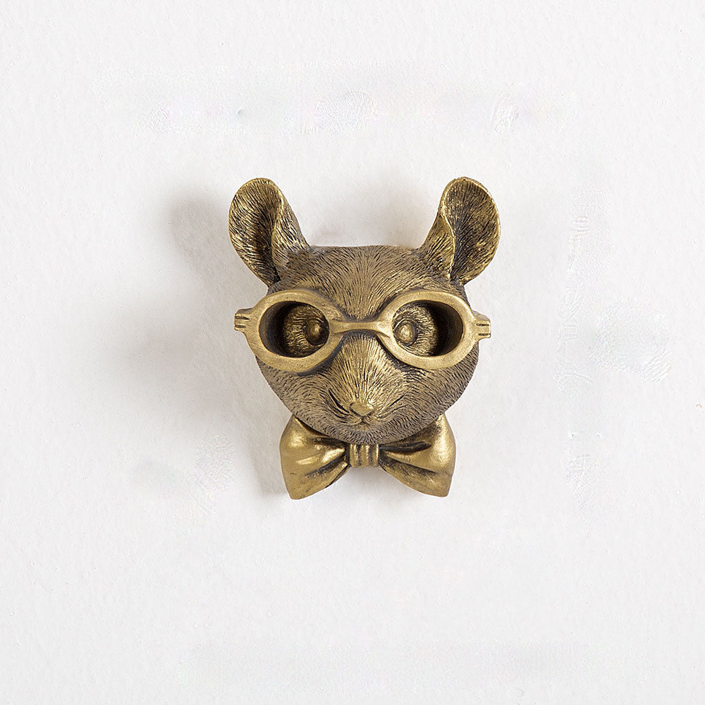 Antique Bronze Animal Pendant - Resin Home Decor Ornament