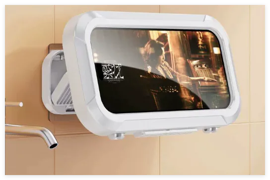 Bathroom Waterproof Bluetooth Speaker & Phone Holder Bracket