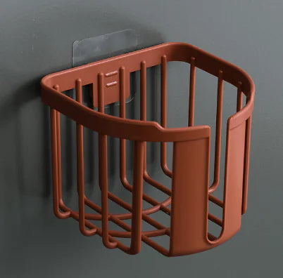 Multipurpose Bathroom Tissue Holder and Storage Basket